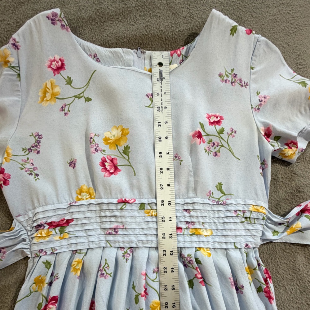 Worthington Maxi Dress blue floral size 4 - Picture 10 of 11